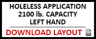 Elevator Pit Layouts - 2100 lb Holeless Left Half